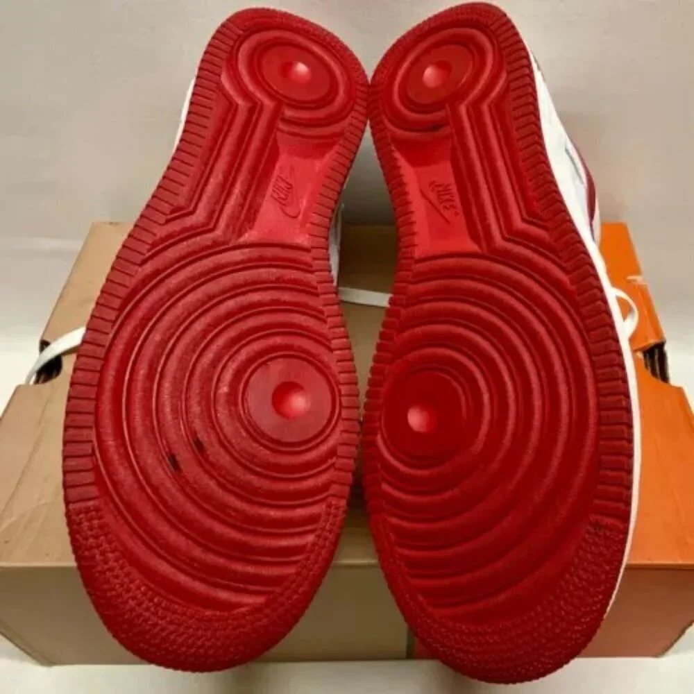 Nike Air Force 1 Men's 10 White Red Low '82 Limited 306353-161 Rare 2003 Y2K Vtg